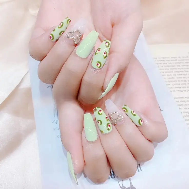 mẫu nail bơ đẹp nhẹ nhàng