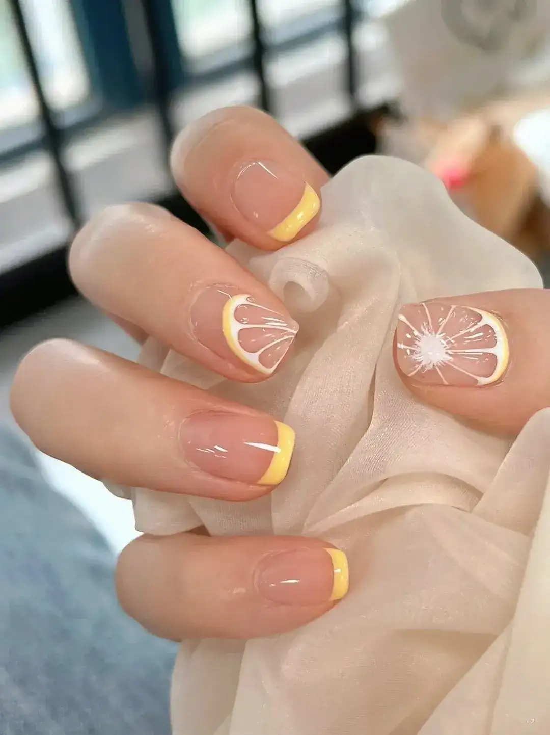 nail trái cây đơn giản hài hòa