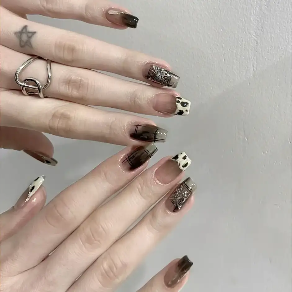 mẫu nail cho mùa đông độc đáo