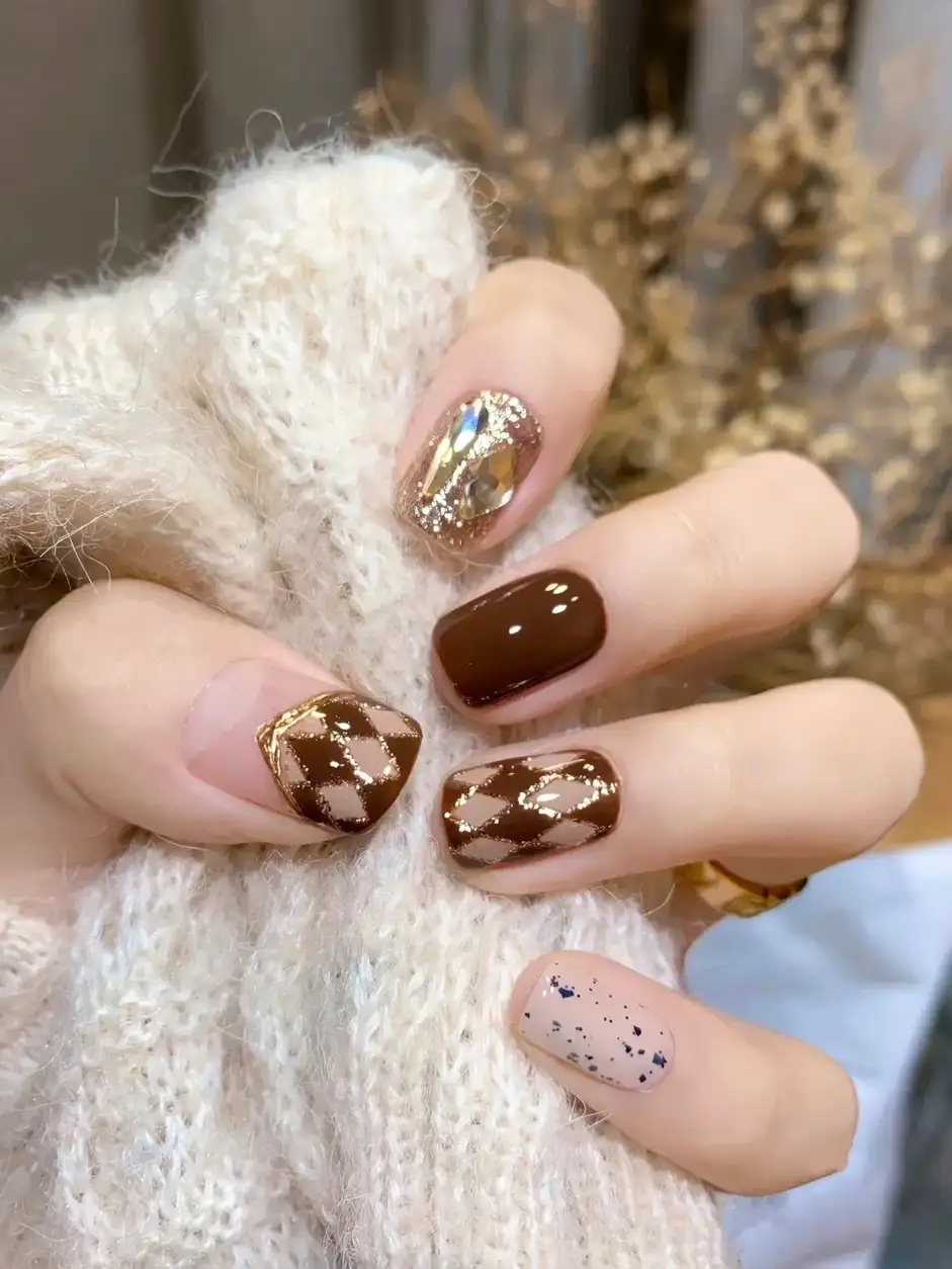 mẫu nail mùa đông độc đáo