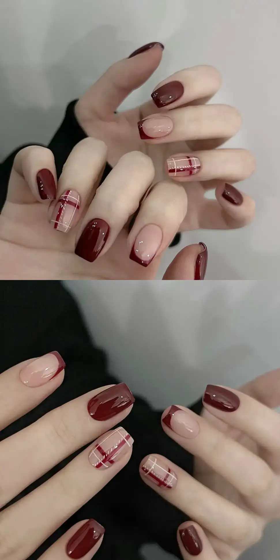 mẫu kẻ caro nail mới mẻ và cuốn hút