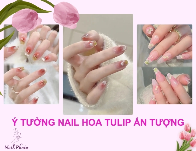 Những ý tưởng nail hoa tulip độc đáo và ấn tượng