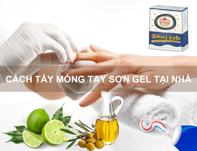 Cách tẩy móng tay sơn gel tại nhà