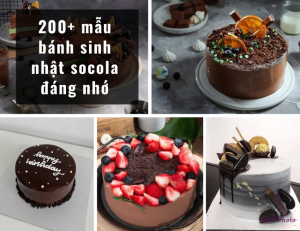 Ý tưởng độc đáo cho 200+ mẫu bánh sinh nhật socola ngọt ngào