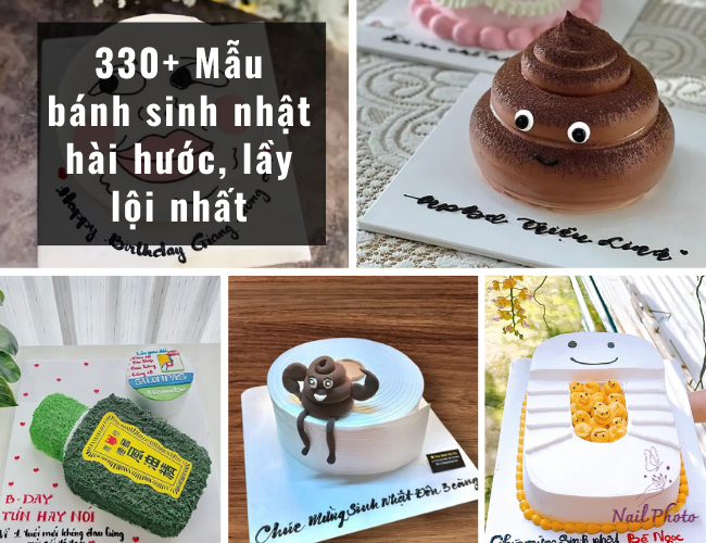 Mẫu bánh sinh nhật hài hước