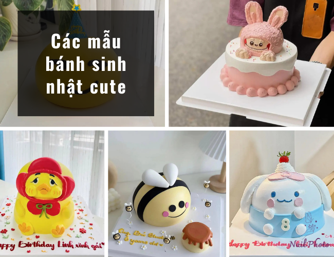 Mẫu bánh sinh nhật cute