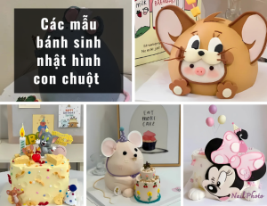 Ý tưởng và các mẫu bánh sinh nhật hình con chuột xinh xắn