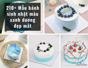 210+ Mẫu bánh sinh nhật màu xanh dương đẹp mắt, tươi mát