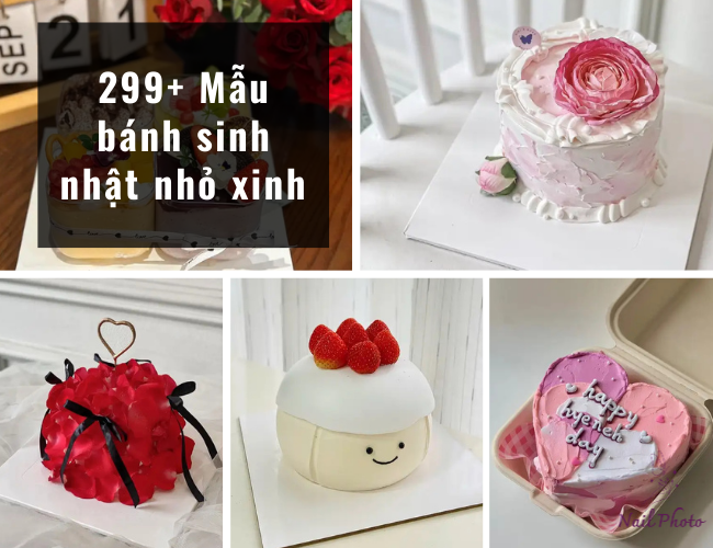 Mẫu bánh sinh nhật nhỏ xinh