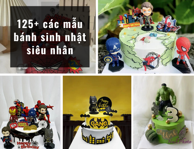 Mẫu bánh sinh nhật siêu nhân