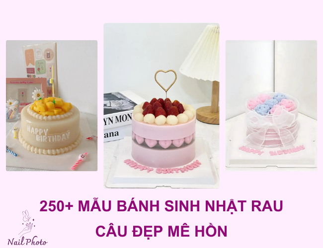 mẫu bánh sinh nhật rau câu