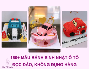 160+ Mẫu bánh sinh nhật ô tô độc đáo, không đụng hàng cho bé