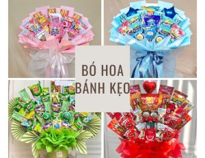 111+ mẫu bó hoa bánh kẹo độc đáo, gây bất ngờ cho người nhận