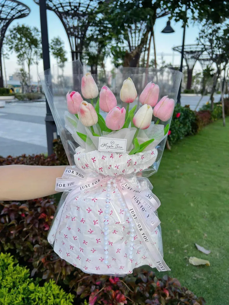 bó hoa tulip đẹp