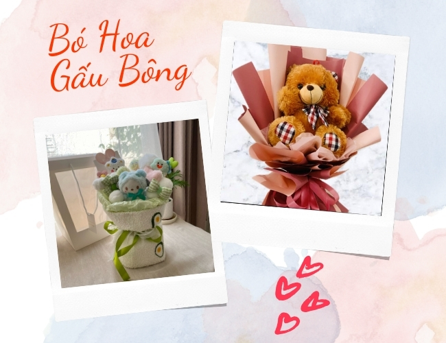 123+ Mẫu Bó Hoa Gấu Bông Cute, Thích Hợp Để Tặng Người Yêu