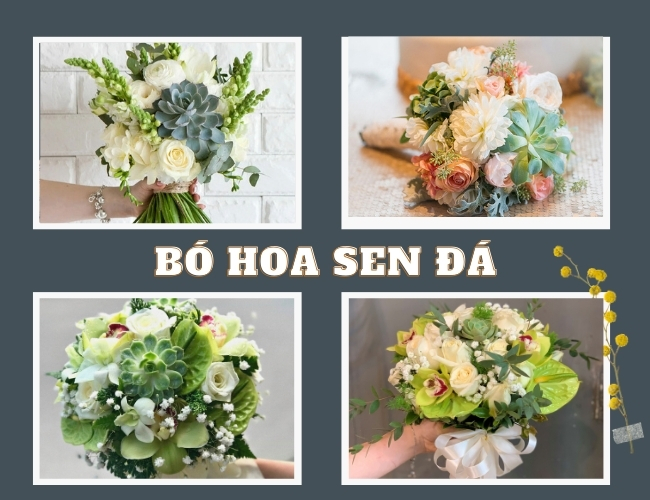 Mẫu bó hoa sen đá tinh tế, độc đáo với vẻ đẹp tự nhiên, tươi mới, là lựa chọn hoàn hảo cho các dịp đặc biệt, tạo điểm nhấn nổi bật và ý nghĩa.