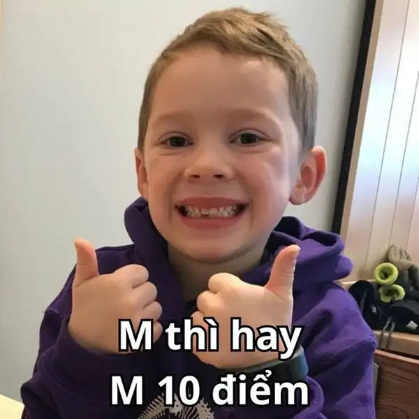 meme 10 điểm bé trai