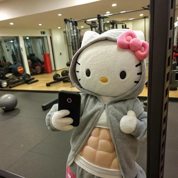 Meme Hello Kitty ngộ nghĩnh