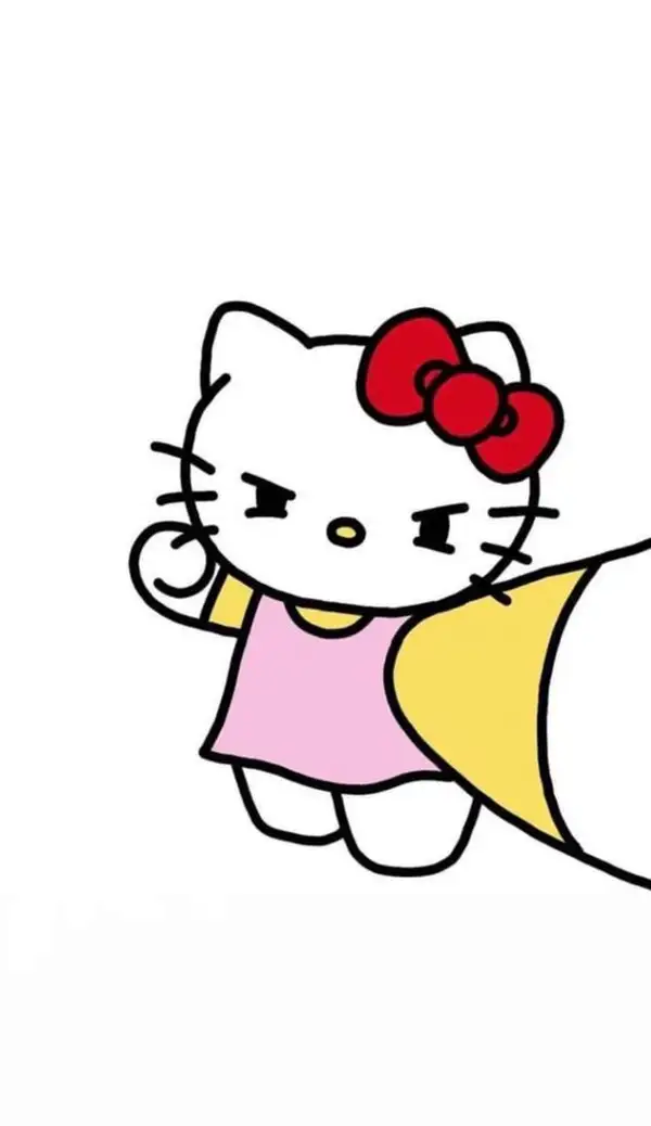 ảnh meme hello kitty đánh nhau