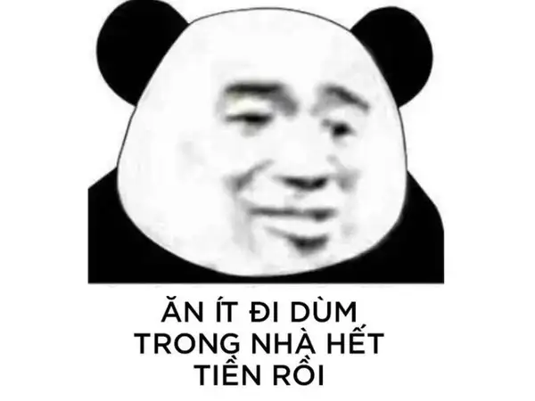 meme tiền đâu mà ăn