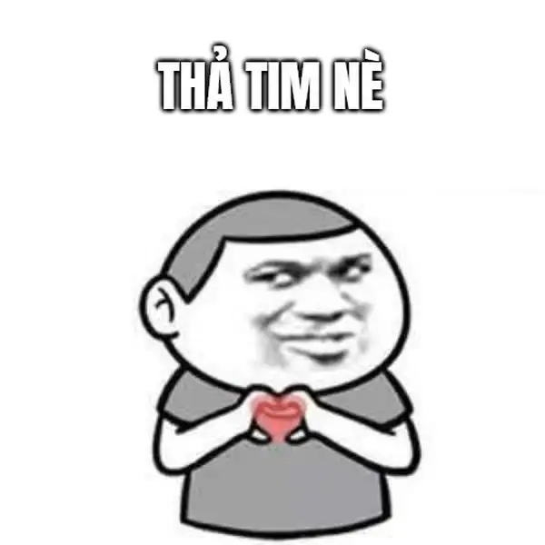 meme thả tim bựa 2