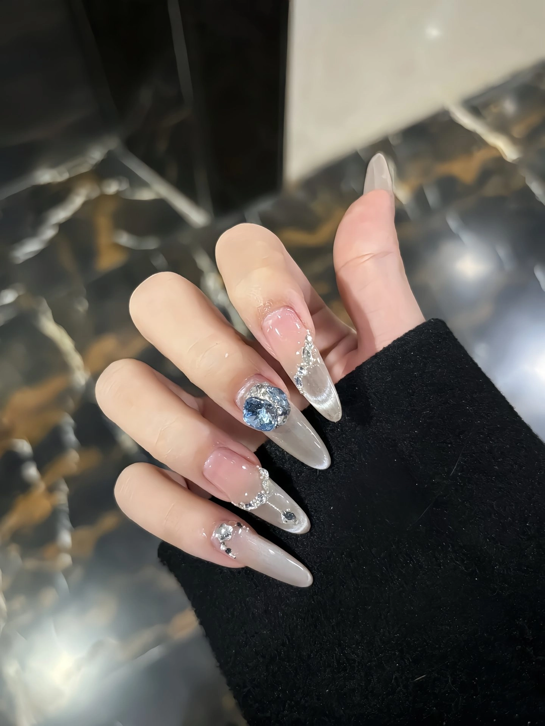 Nail mắt mèo lấp lánh