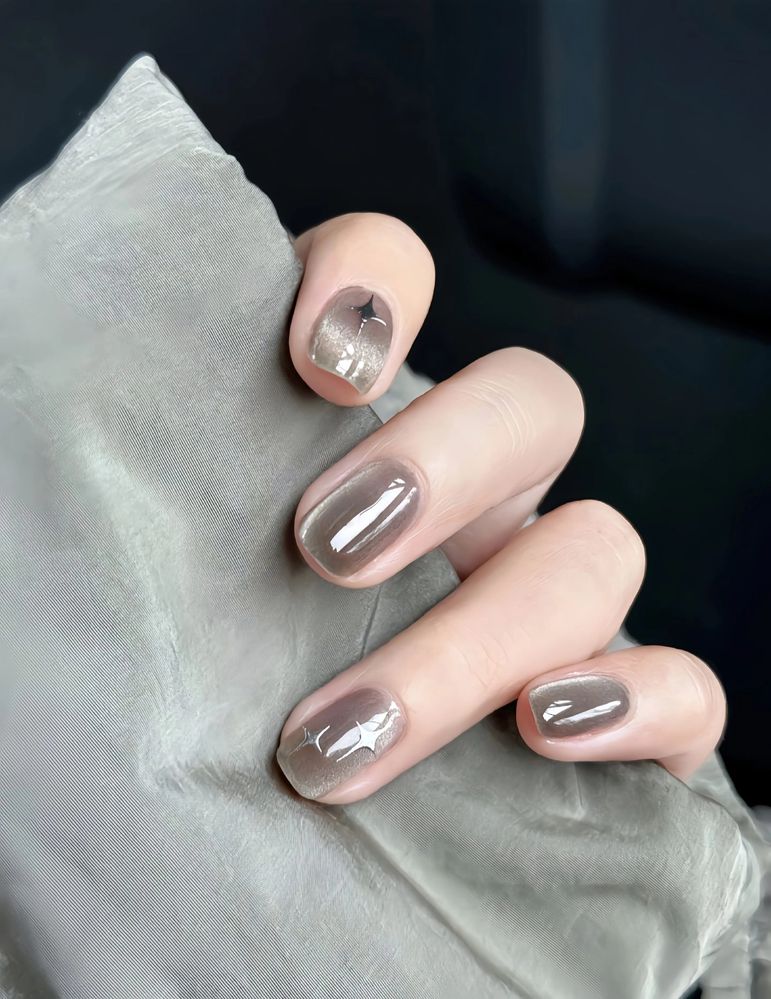 nail mắt mèo đơn giản