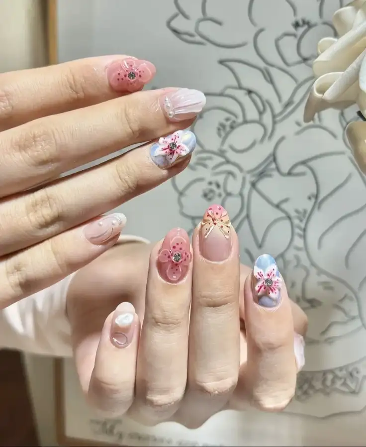 mẫu nail vỏ sò nổi bật