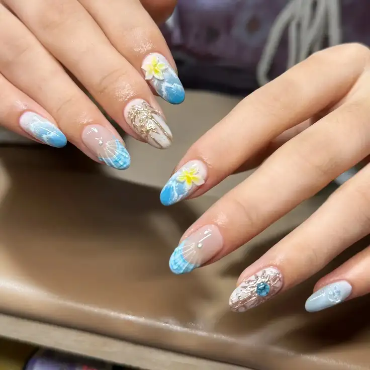 nail vỏ sò thư thái và sảng khoái