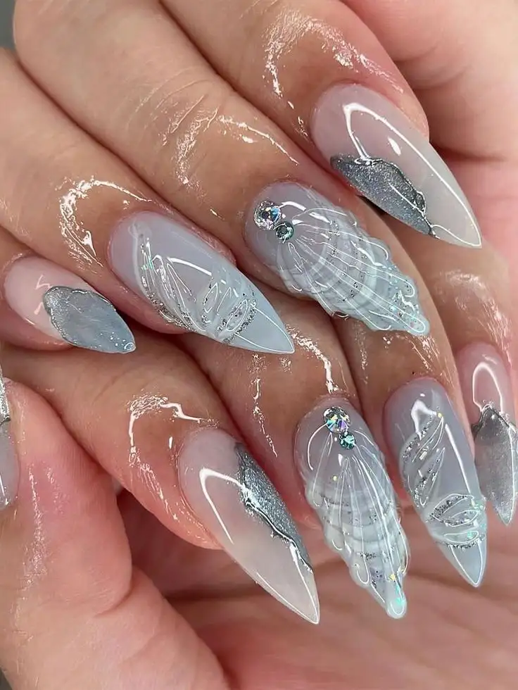 nail vỏ sò bóng mượt