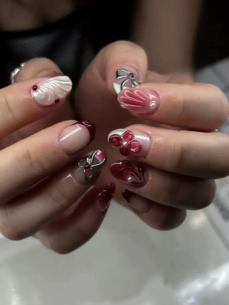 nail vỏ sò tuyệt đẹp