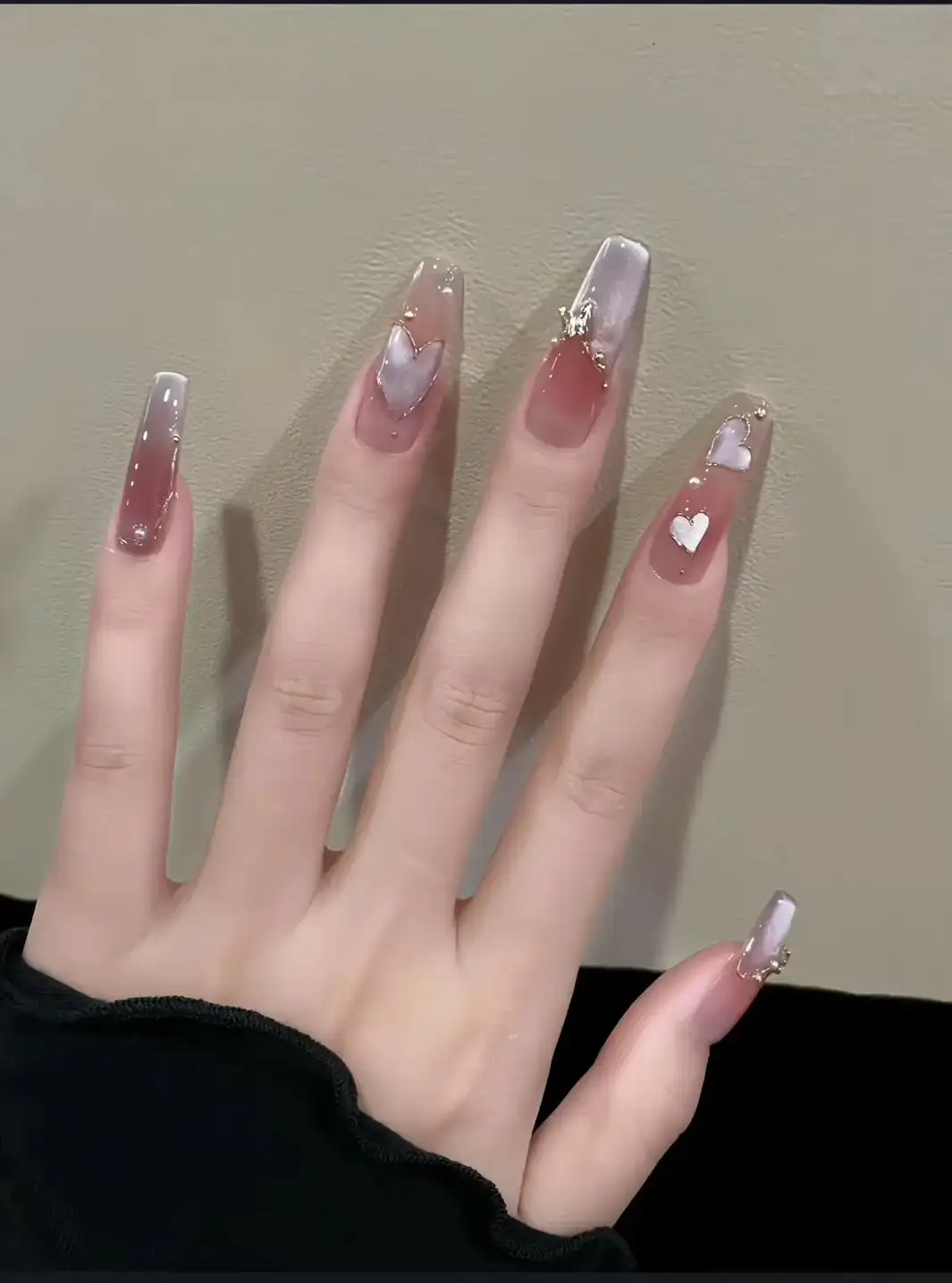 nails valentine mềm mại