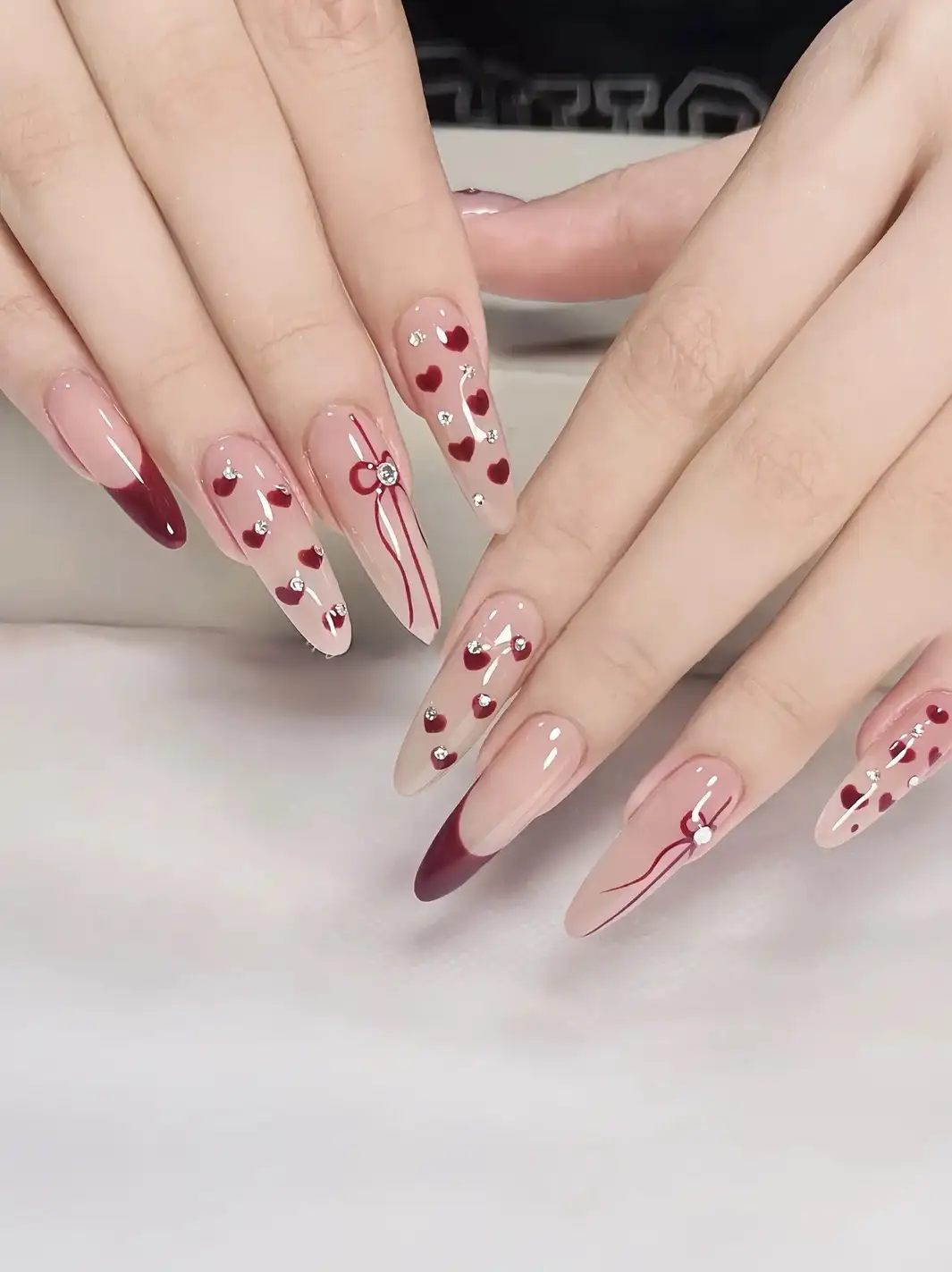 mau nail dep cho ngay valentine ngọt ngào