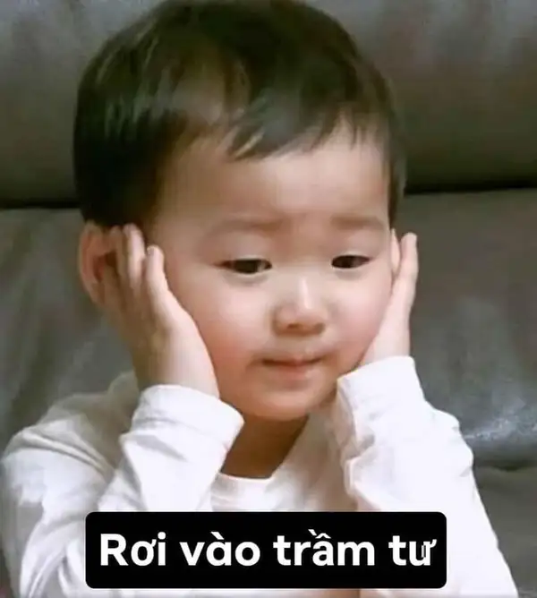 bất lực meme trầm tư