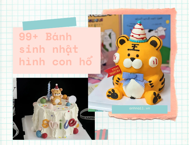 Bánh sinh nhật hình con hổ