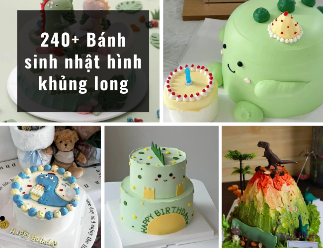 Bánh sinh nhật hình khủng long