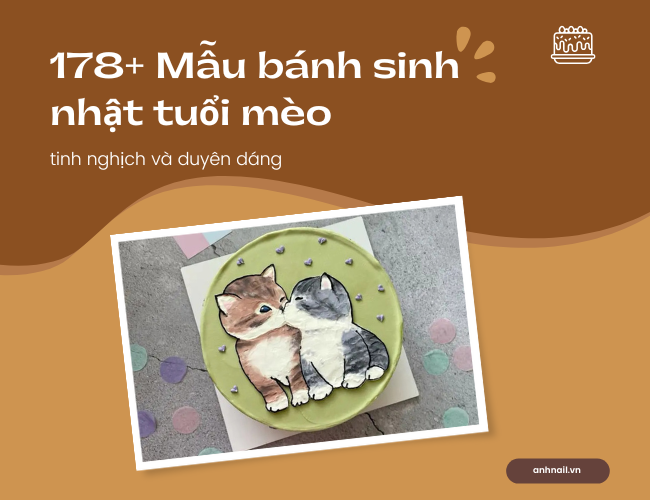 Mẫu bánh sinh nhật tuổi mèo