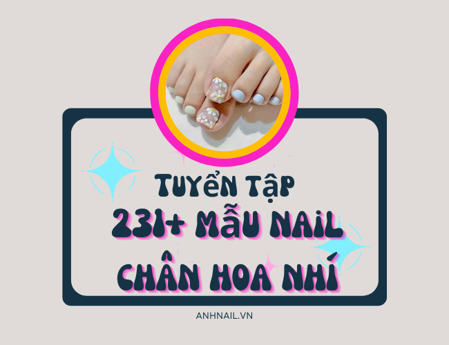 Nail chân hoa nhí
