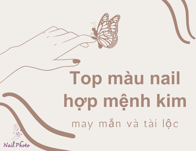 Màu nail hợp mệnh kim