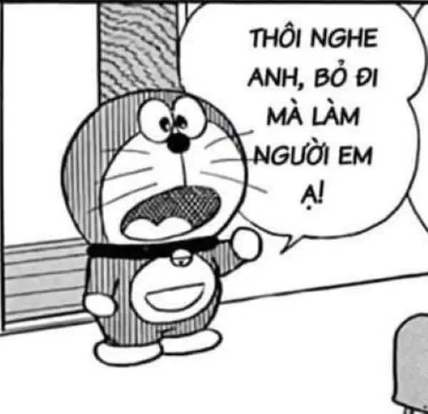 ảnh doraemon meme khuyên nhủ