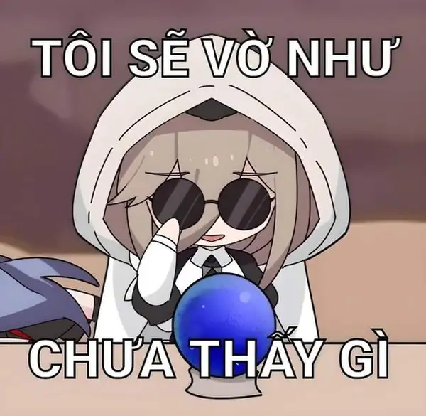 ảnh meme anime cute giả mù