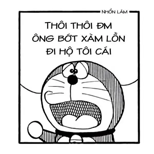 ảnh meme chửi bậy cuẩ Doraemon 2