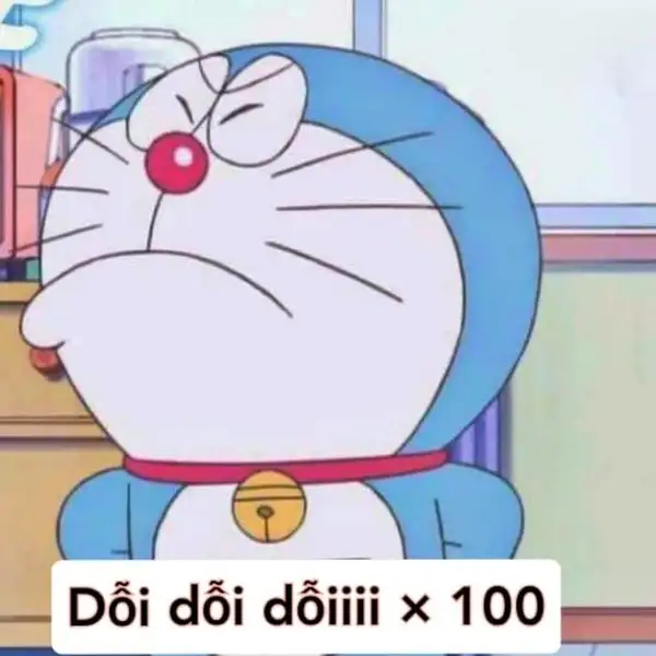 ảnh meme doraemon dỗi 2