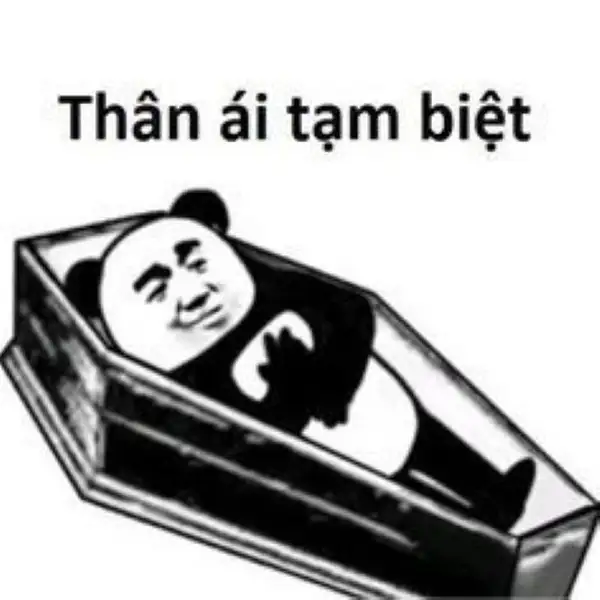 ảnh meme tạm biệt thân ái