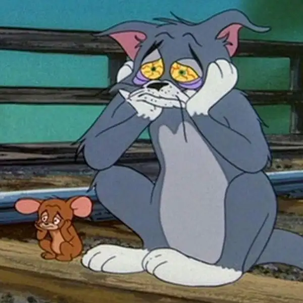 ảnh meme tom and jerry suy sụp