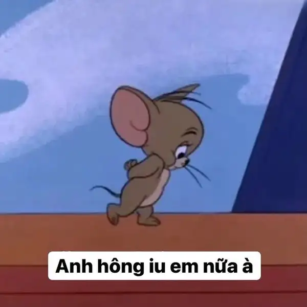 ảnh meme tom and jerry dỗi nhau 3