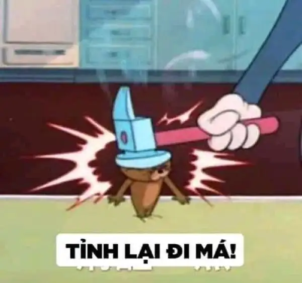 ảnh meme tom và jerry tỉnh lại