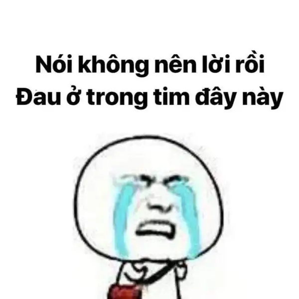 ảnh meme con tim đau ở đây này 