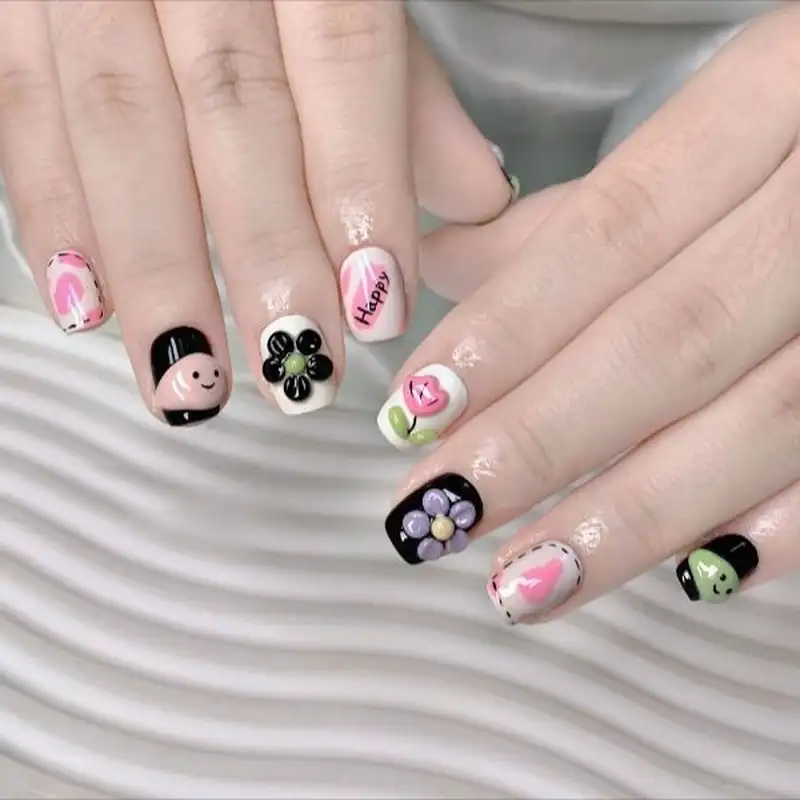 mẫu nail bánh bèo ngọt ngào