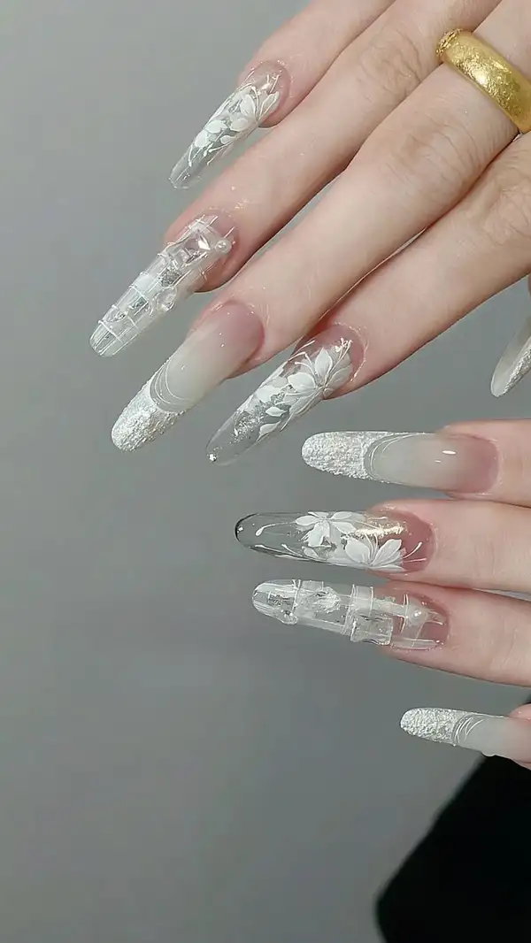 nail cô dâu đẹp đơn giản đẳng cấp